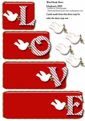 Christmas Love Word Book
