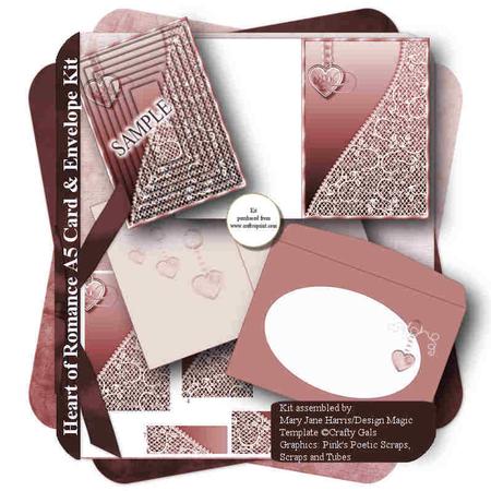Heart of Romance Card & Envelope Kit