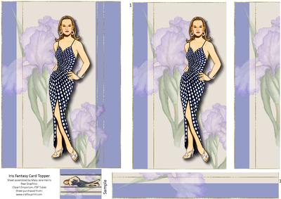 Iris Fantasy Side Stacker Card Topper 1