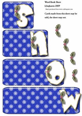 Snow Word Book