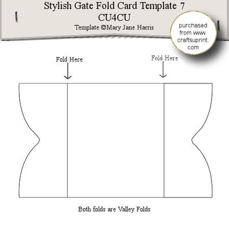Stylish Gate Fold Card Template 7