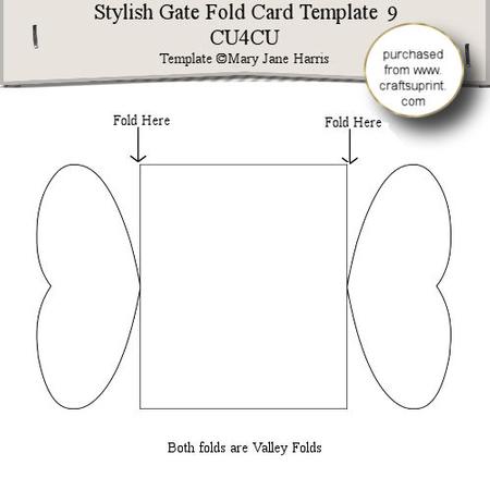 Stylish Gate Fold Card Template 9