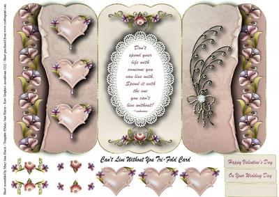 Can't Live Without You Tri-fold Card 3