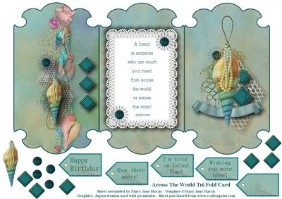 Across the World Tri-fold Card 1