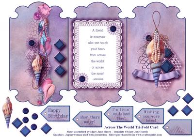 Across the World Tri-fold Card 2