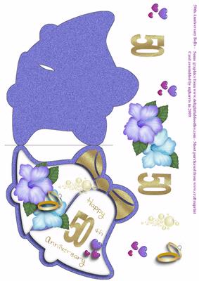 50th Anniversary Double Bell Card