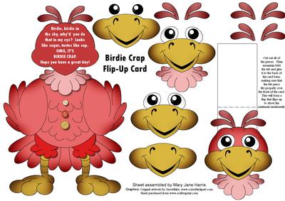 Birdie Crap Flip-up Card 2