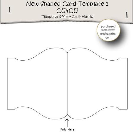 New Shaped Card Template 1 - Cu4cu