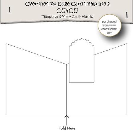 Over-the-top-edge Card Template 2 - Cu4cu