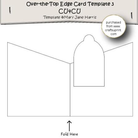 Over-the-top-edge Card Template 3 - Cu4cu