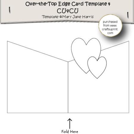 Over-the-top-edge Card Template 4 - Cu4cu