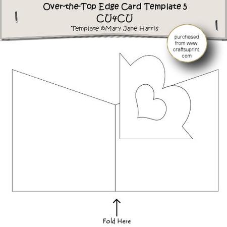 Over-the-top-edge Card Template 5 - Cu4cu