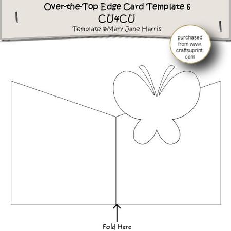 Over-the-top-edge Card Template 6 - Cu4cu
