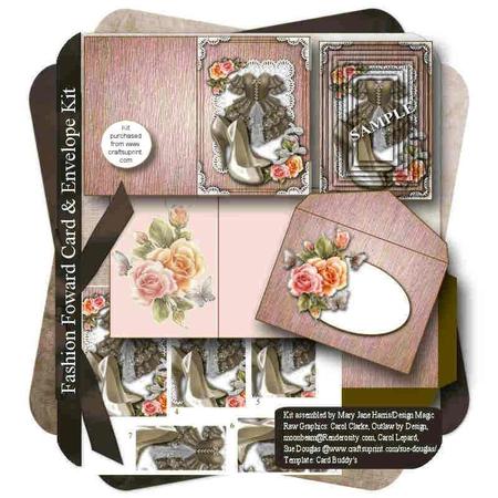 Steampunk Fashion Card & Envelope Kit