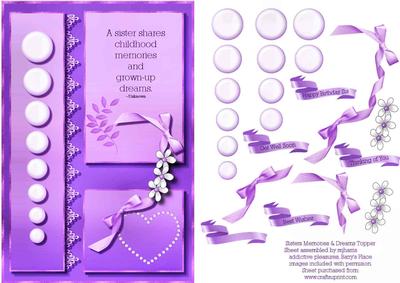 Sisters Memories & Dreams Card Topper