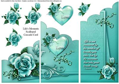 Life's Moments Scalloped Cascade Card