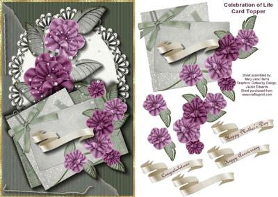 Celebration of Life Card Topper