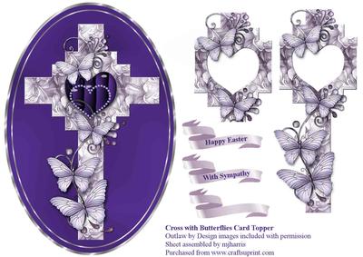 Butterfly Cross Card Topper 2