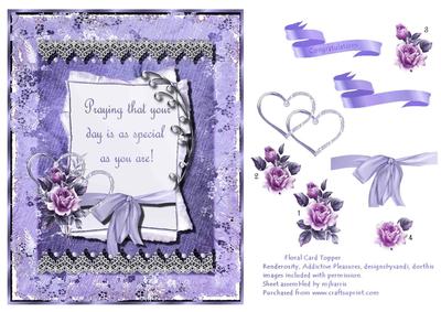 Floral Card Topper