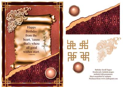 Birthday from the Heart Topper