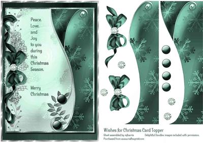 Christmas Wishes Card Topper 2