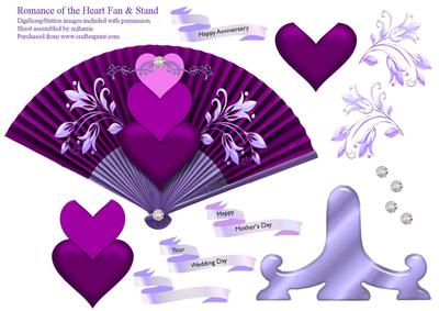 Heart of Romance Fan & Stand