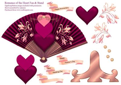 Heart of Romance Fan & Stand 2