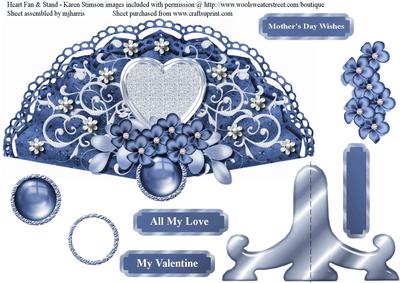 Festive Fan & Stand 3D Card