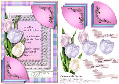 Celebrate Life! Card Topper 1