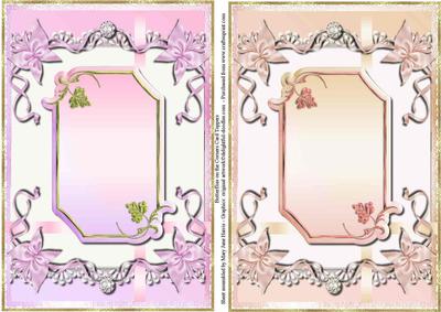 Butterflies on the Corners - 2 Card Toppers 1