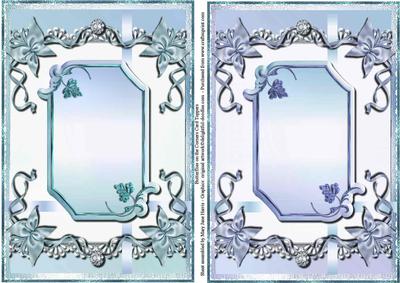 Butterflies on the Corners - 2 Card Toppers 2