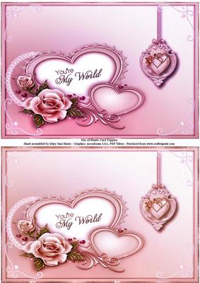 Trio of Hearts - 2 Card Toppers 2