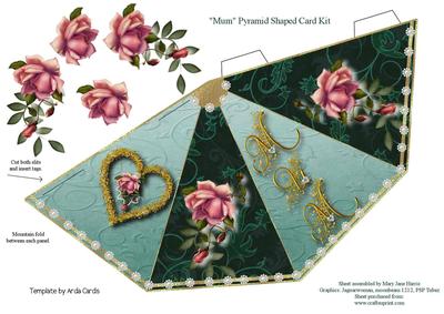 Mum Pyramid Shaped Card 1