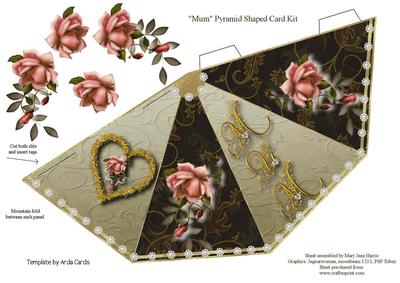 Mum Pyramid Shaped Card 2