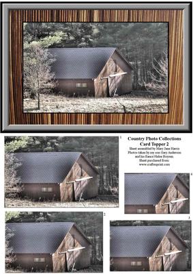 Country Photo Collection Card Topper 2