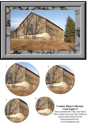 Country Photo Collection Card Topper 5