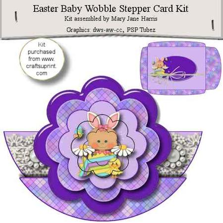 Easter Baby Wobble Stepper Card Kit