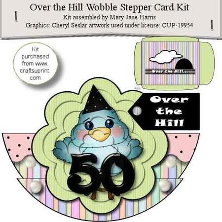 Over the Hill Wobble Stepper Card Kit (age 50)