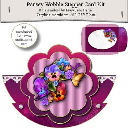 Pansy Wobble Stepper Card Kit