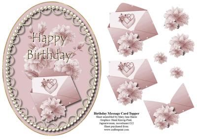 Birthday Message Card Topper 1