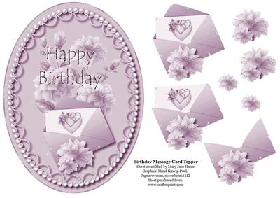 Birthday Message Card Topper 2