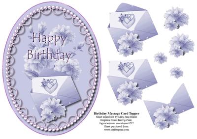 Birthday Message Card Topper 3