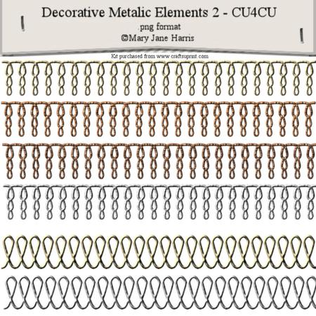 Decorative Metallic Elements 2 - Cu4cu