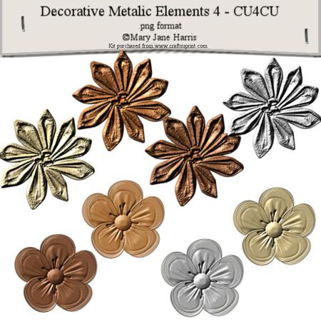Decorative Metallic Elements 4 - Cu4cu