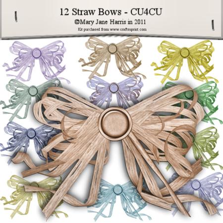 12 Straw Bows - Cu4cu
