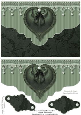 Romance & Hearts Envelope Card Front 4