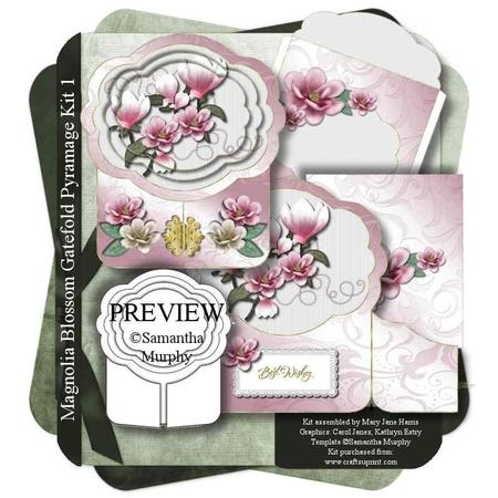 Magnolia Blossom Gatefold Pyramage Kit 1