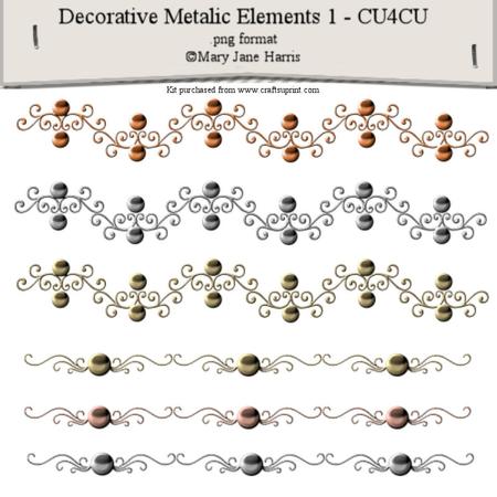Decorative Metallic Elements 1 - Cu4cu