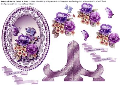 Beauty of Nature Oval Topper & Card Stand 3