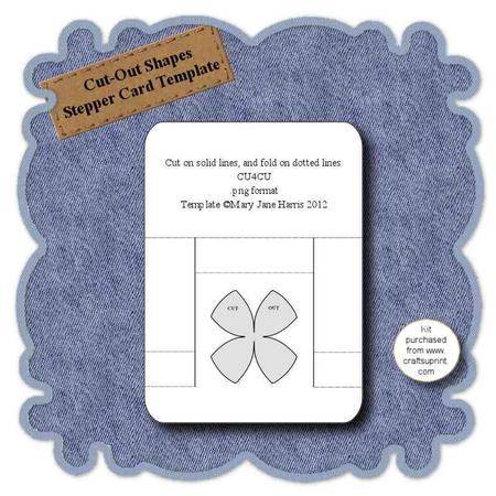 Cut-out Shapes Stepper Card Template 1